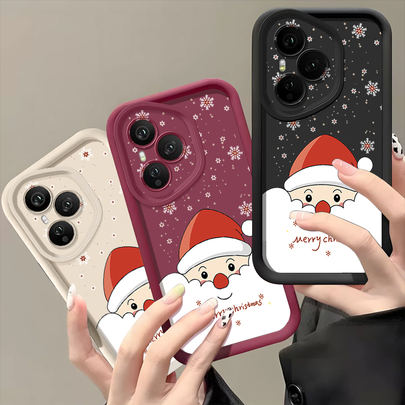 Honor Tablet Accessories - เคสโทรศัพท์ลายการ์ตูนซานตาคลอส TPU สำหรับ Honor 400 200
