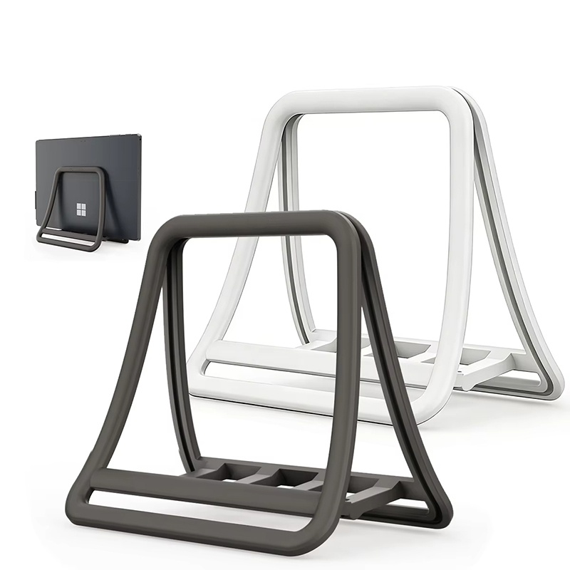Dell Tablet Accessories - ขาตั้งแล็ปท็อปแนวตั้งแบบพับได้ที่วางแท็บเล็ตแบบตั้งโต๊ะฐานแล็ปท็อปแท่นวางโน้ตบุ๊คสำหรับแมคบุคแอร์โปร ไอแพด เลอโนโว เดลล์อุปกรณ์เสริม