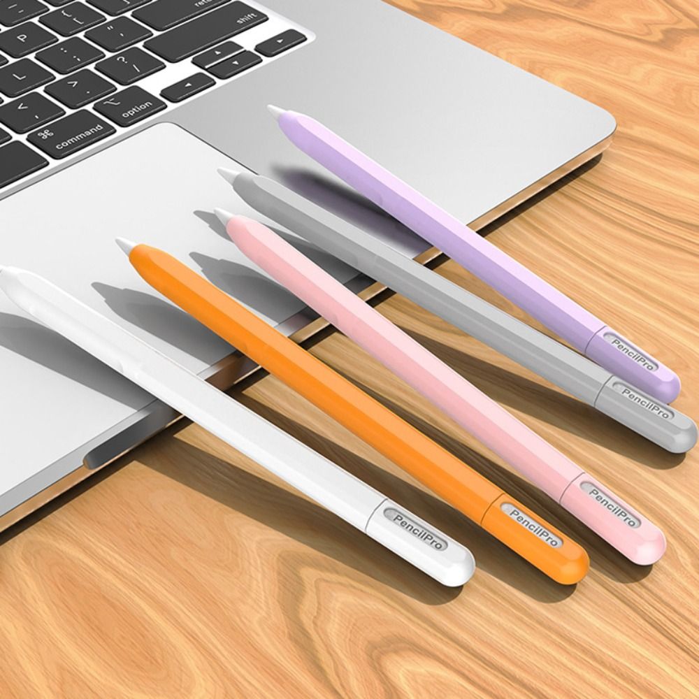 Iphone Tablet Accessories - เคสแท็บเล็ตดินสอกันกระแทกกันน้ำซองใส่ปากกาสไตลัสที่มีสีสันตามหลักสรีรศาสตร์ปากกาปิดผมขาวหน้าจอสัมผัสสำหรับแอปเปิ้ลดินสอโปร