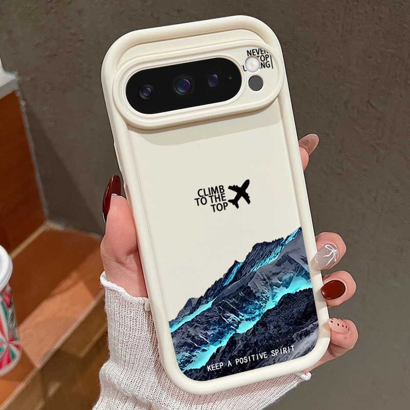 Google Pixel 9 - เคสโทรศัพท์ลายภูเขาหิมะเครื่องบิน สำหรับ Google Pixel 10 9