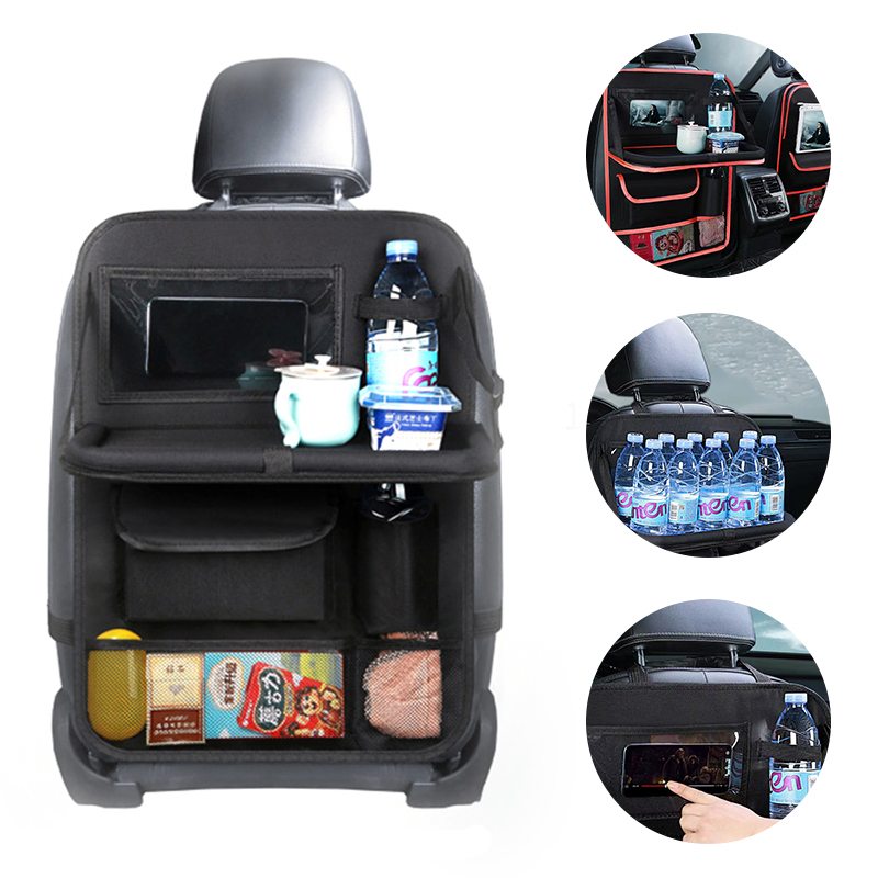 Tablet Accessories Bag - ที่นั่งรถพับได้พร้อมถาดผู้ถือแท็บเล็ต Multi-Pocket Storage ภายในรถจัดเก็บ Universal รถอุปกรณ์เสริม