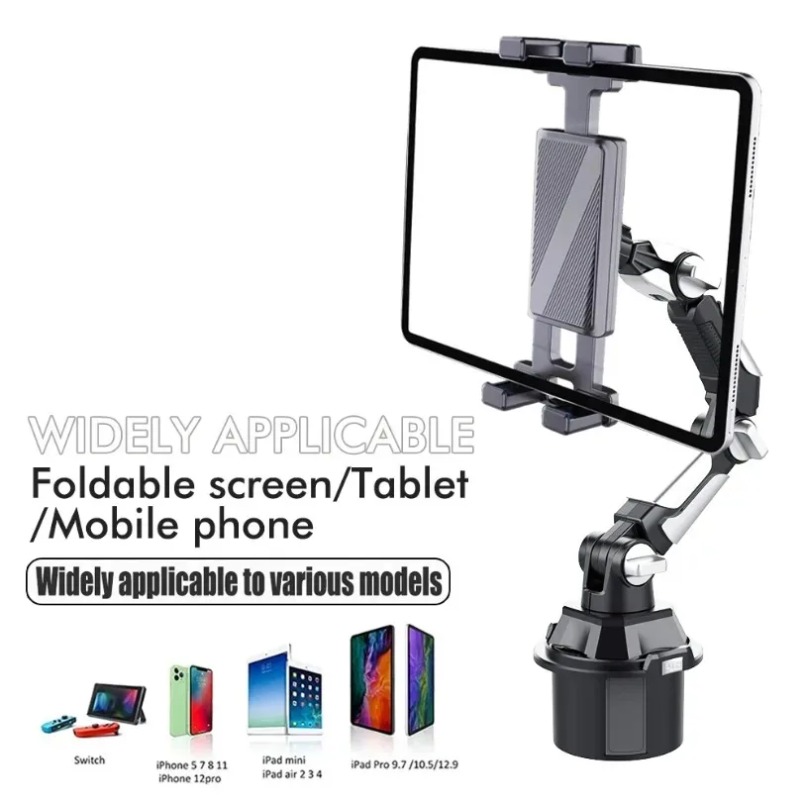 Iphone Tablet Accessories - ที่วางแก้วในรถยนต์ ที่วางโทรศัพท์ แท็บเล็ต หมุนได้ 360 องศา