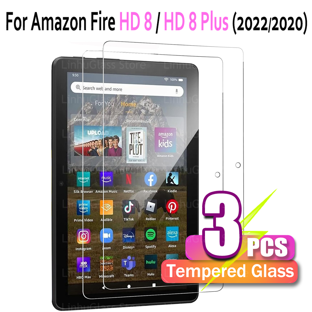 Temu Tablet Accessories - ฟิล์มกันรอยหน้าจอสำหรับแท็บเล็ต Fire HD 8 และ 8