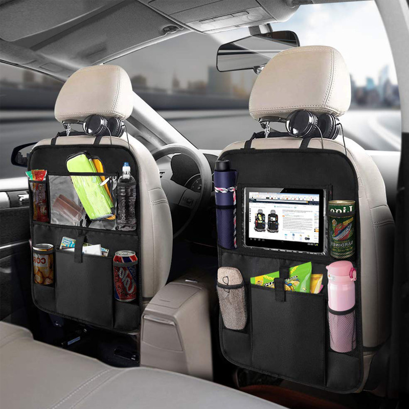 Tablet Accessories Bag - รถ Backseat Organizer พร้อมหน้าจอสัมผัสผู้ถือแท็บเล็ต Auto Storage
