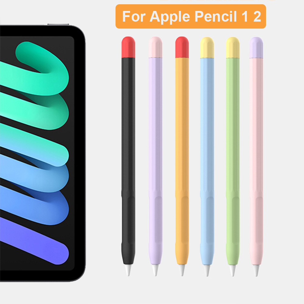 Iphone Tablet Accessories - เคสซิลิโคนนุ่มบางเฉียบสำหรับ Apple Pencil 2 รุ่นที่ 1