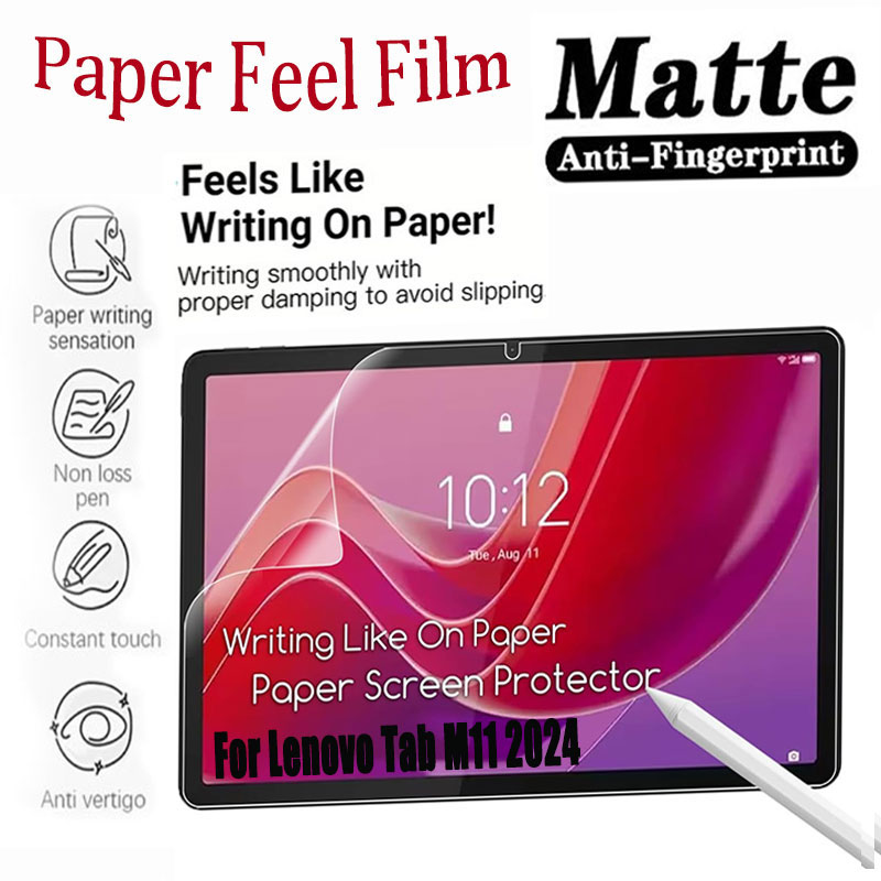 Paper Feel Screen Film - Matteกระดาษรู้สึกฟิล์มสําหรับLenovo Tab M11 2024 11.0 
