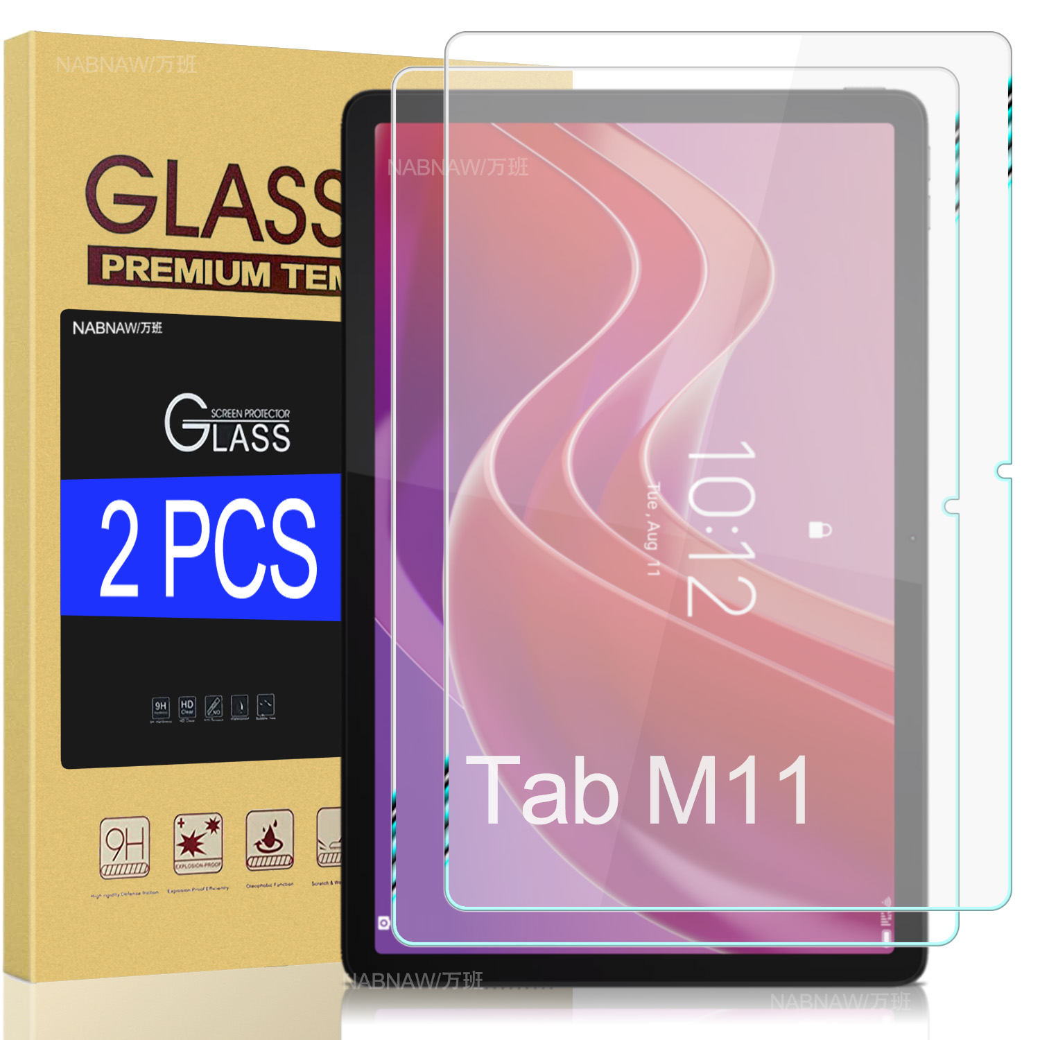 Lenovo Tablet M11 Accessories - 2 ชิ้น HD Scratch Proof Screen