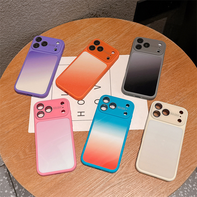 Apple Iphone 15 - เคสโทรศัพท์ไล่เฉดสีลูกกวาดสุดหรู สำหรับ iPhone 17 16 15