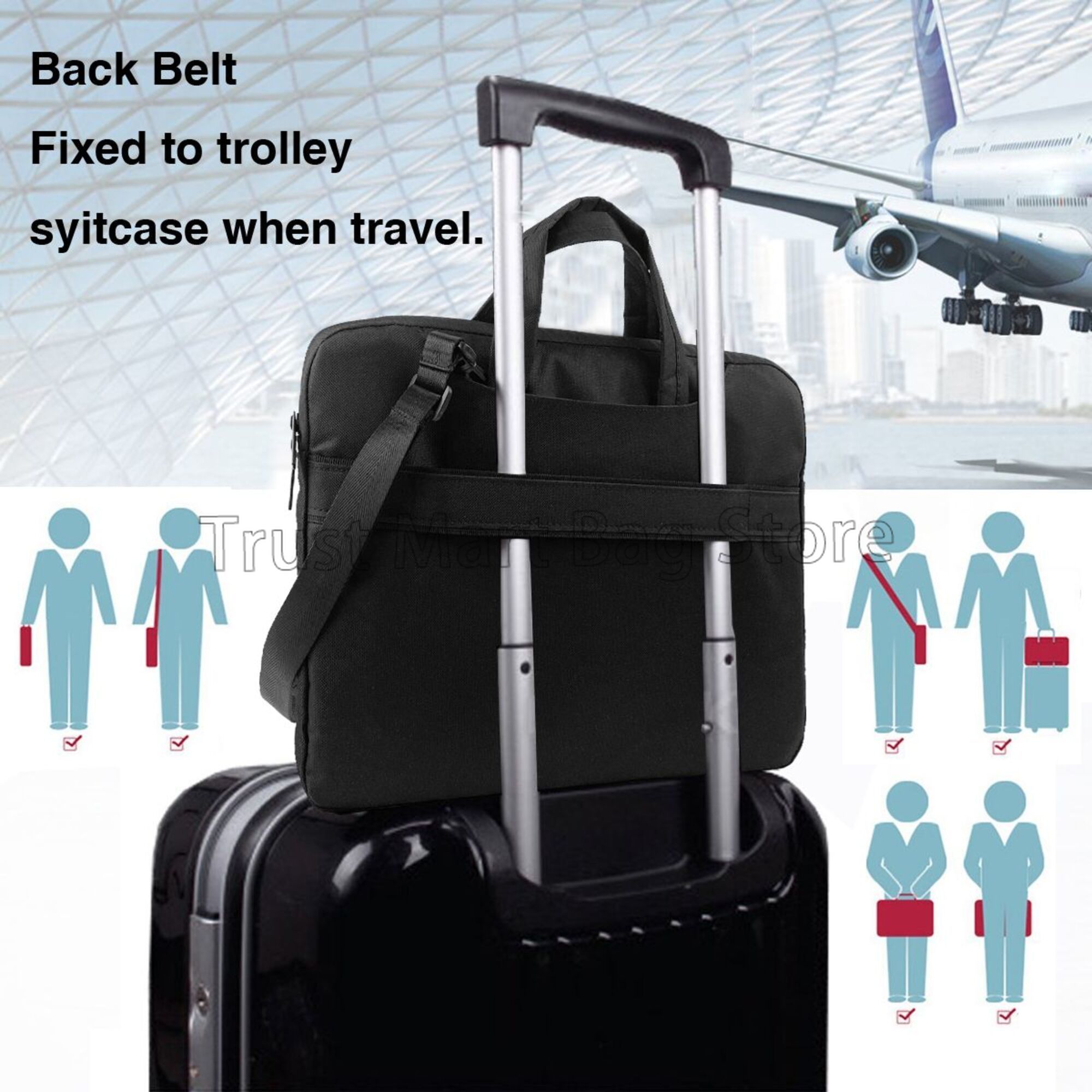 กระเป๋ากระเป๋าหิ้วใส่แล็ปท็อปล - Tablet Accessories Bag บทวิจารณ์และราคา