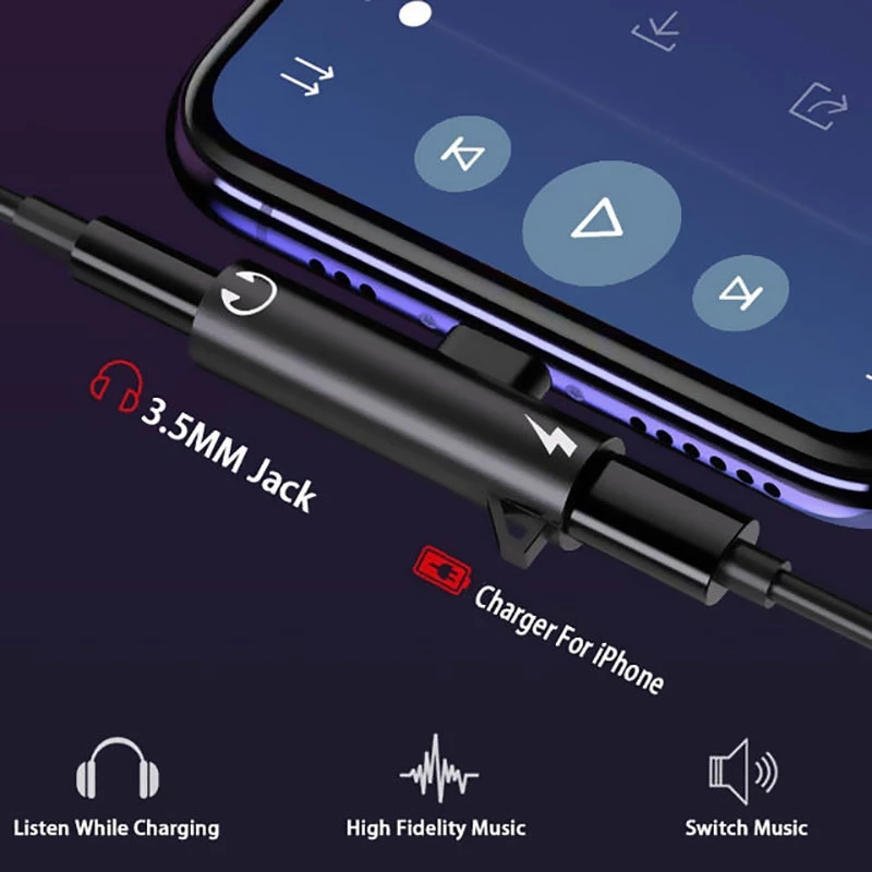 2 In1 อะแดปเตอร์ Splitter สําห - Wired Earphone Lightning บทวิจารณ์และราคา