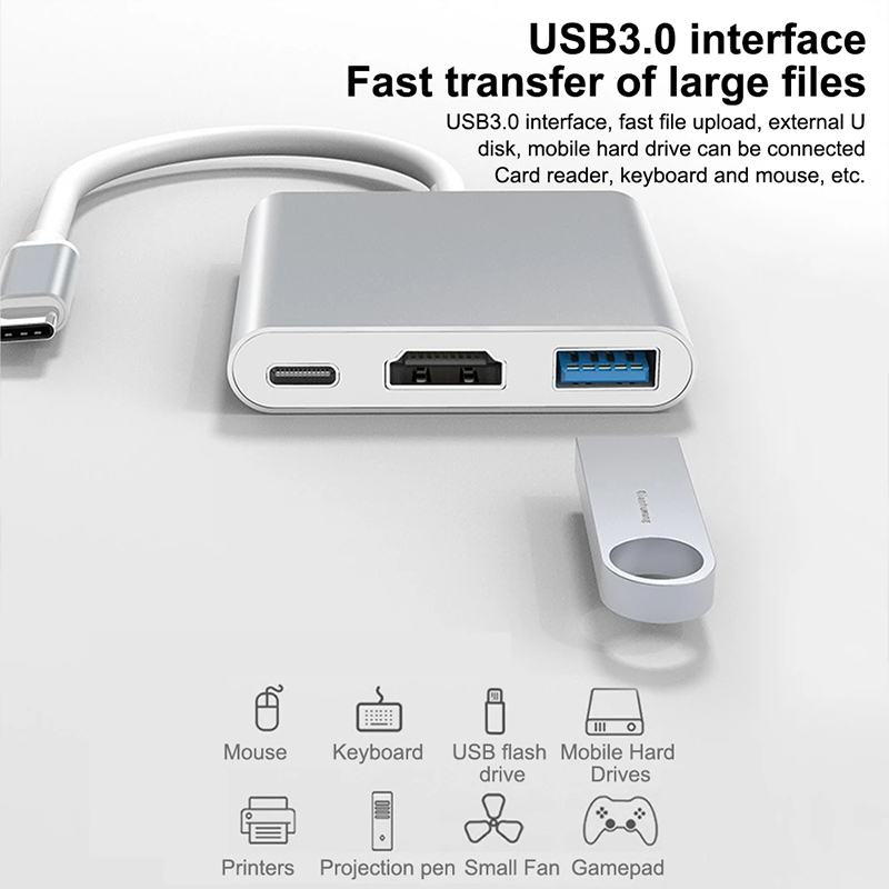 3 ใน 1 ยูเอสบี ประเภท ซี ฮับ ถ - Tablet Accessories Samsung บทวิจารณ์และราคา
