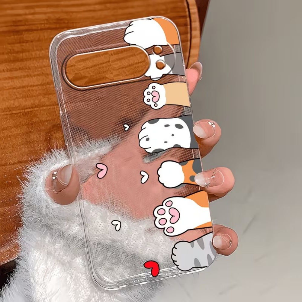 เคสโทรศัพท์ซิลิโคนใสลายอุ้งเท้ - Google Pixel 9 บทวิจารณ์และราคา