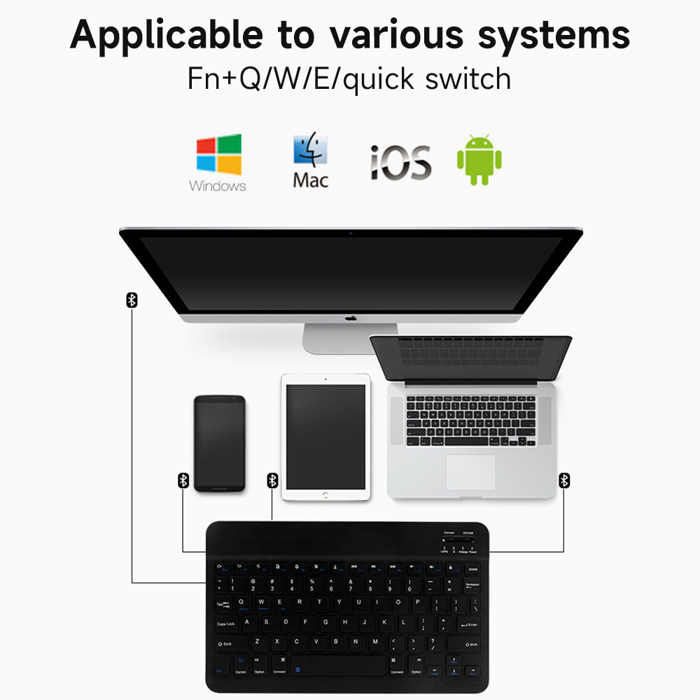 คีย์บอร์ดบลูทูธสำหรับ iOS Andr - Tablet Accessories Samsung บทวิจารณ์และราคา