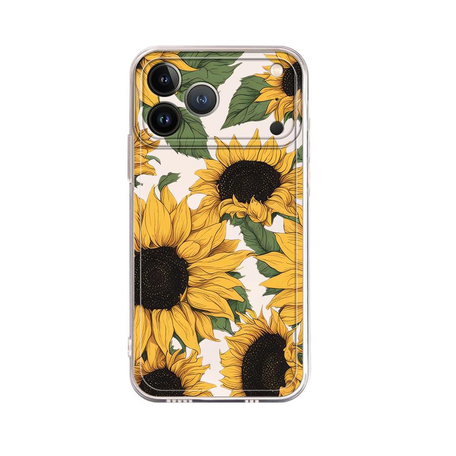 เคสลายดอกทานตะวันน่ารักสำหรับ  - Apple Iphone 15 Pro Max บทวิจารณ์และราคา