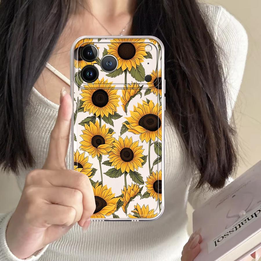 เคสลายดอกทานตะวันน่ารักสำหรับ  - Apple Iphone 15 Pro Max บทวิจารณ์และราคา