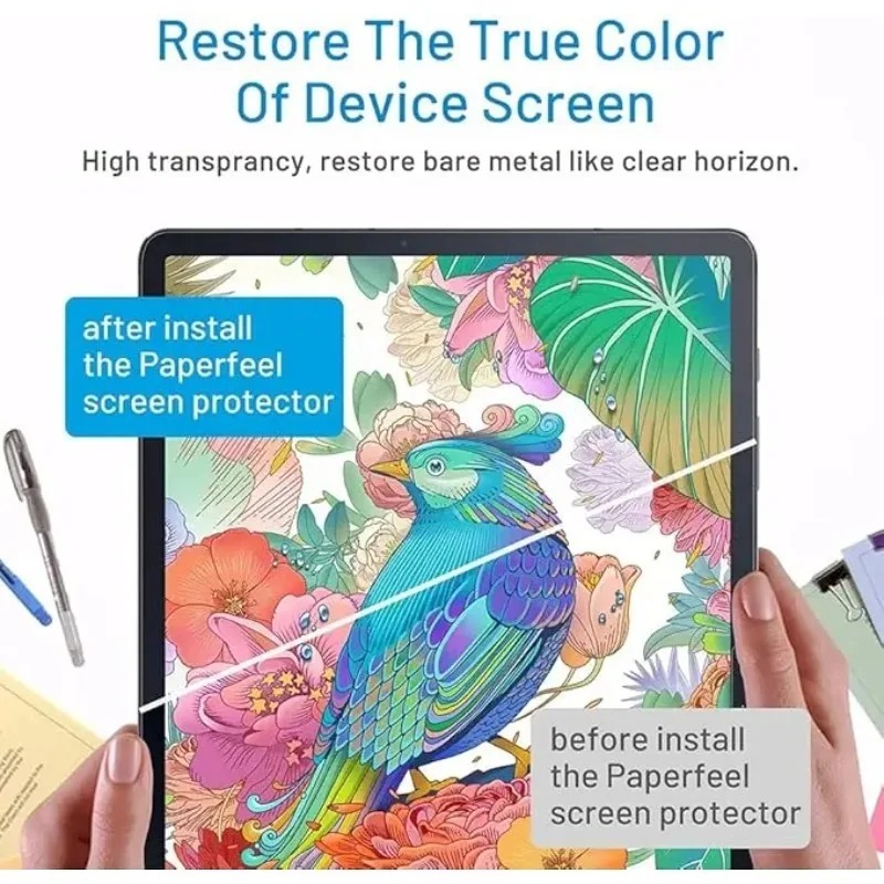 ฟิล์มกันรอยหน้าจอแบบกระดาษ 2 ช - Paper Feel Screen Film บทวิจารณ์และราคา