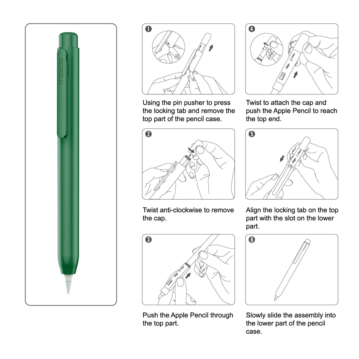 เคสใส่สําหรับ Apple Pencil 1st - Iphone Tablet Accessories บทวิจารณ์และราคา