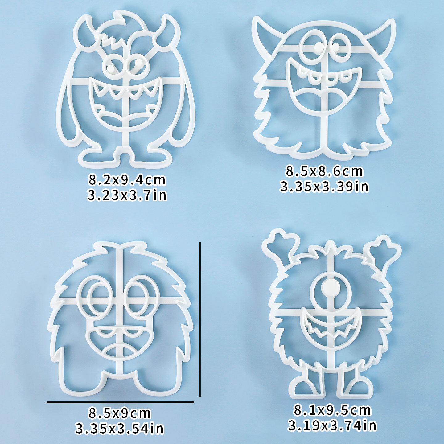 1 ชิ้น/4 ชิ้น ตัวตัดคุกกี้รูปม - Tablet Accessories Aesthetic บทวิจารณ์และราคา
