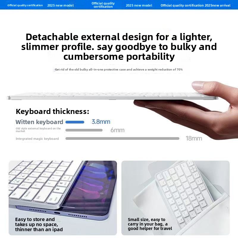 แป้นพิมพ์บลูทูธ iPad Magic Key - Tablet Accessories Aesthetic บทวิจารณ์และราคา
