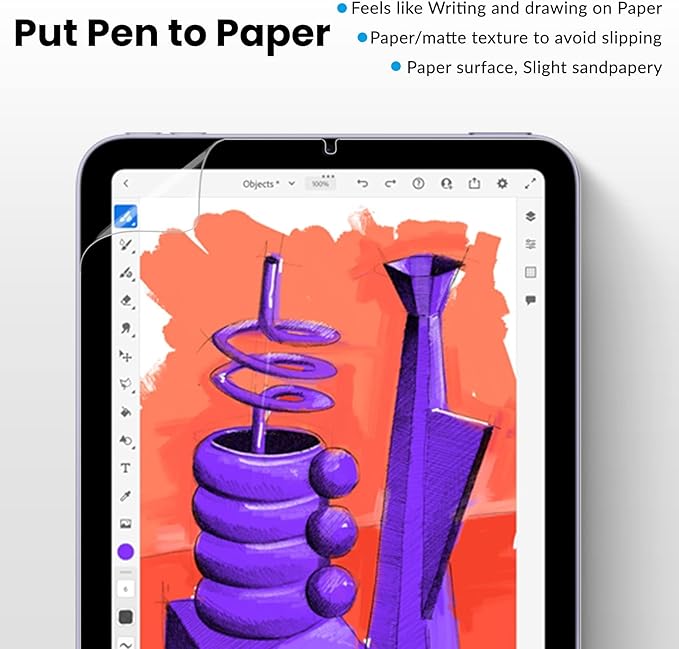 2 ชิ้นเช่นเดียวกับกระดาษป้องกั - Paper Feel Screen Film บทวิจารณ์และราคา