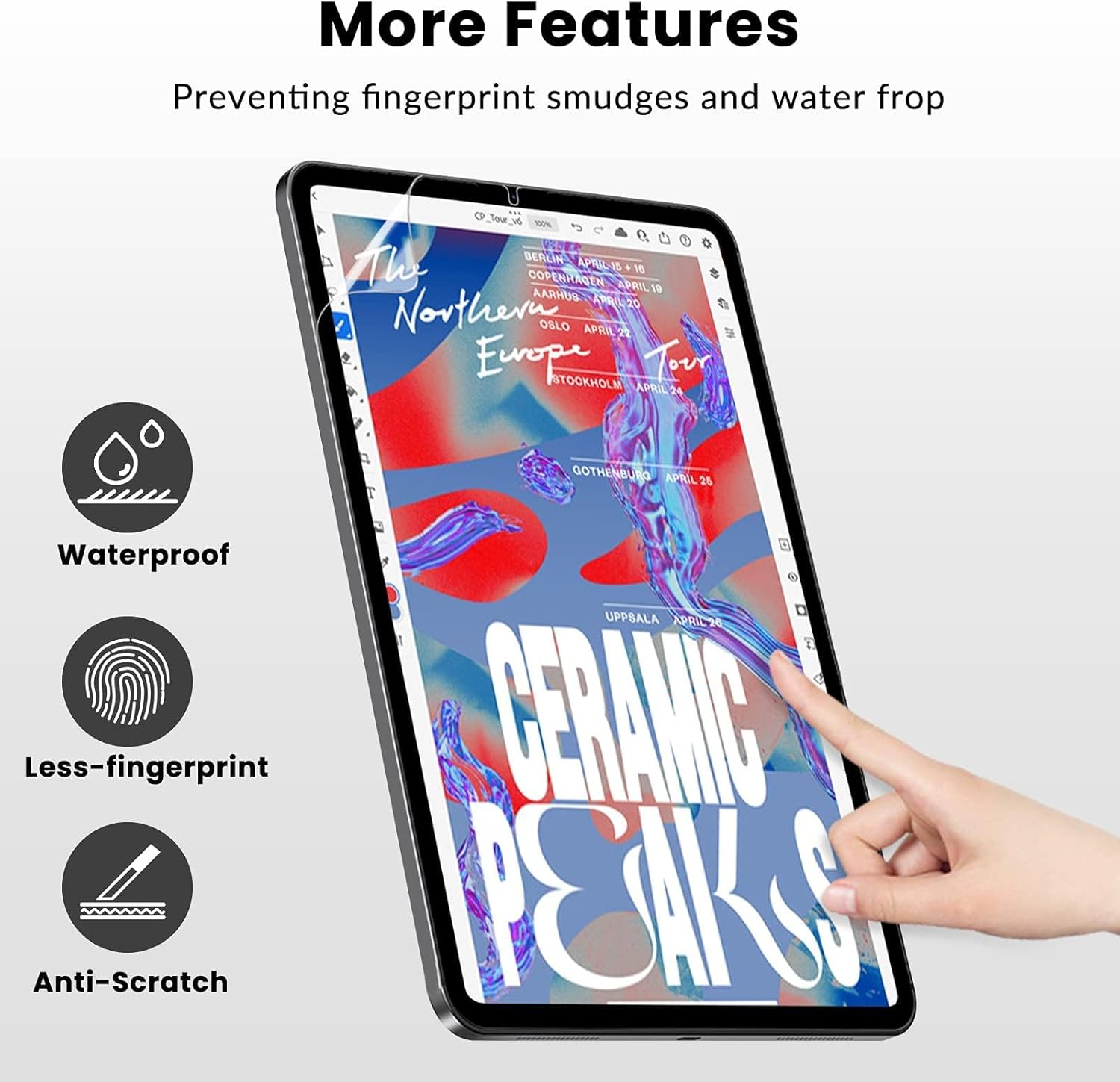 2 ชิ้นเช่นเดียวกับกระดาษป้องกั - Paper Feel Screen Film บทวิจารณ์และราคา