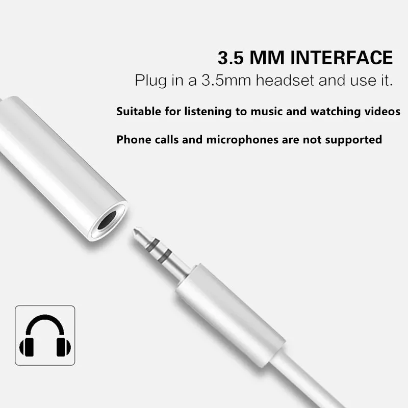 แสงถึง 3.5 มม.อะแดปเตอร์หูฟัง  - Wired Earphone Lightning บทวิจารณ์และราคา