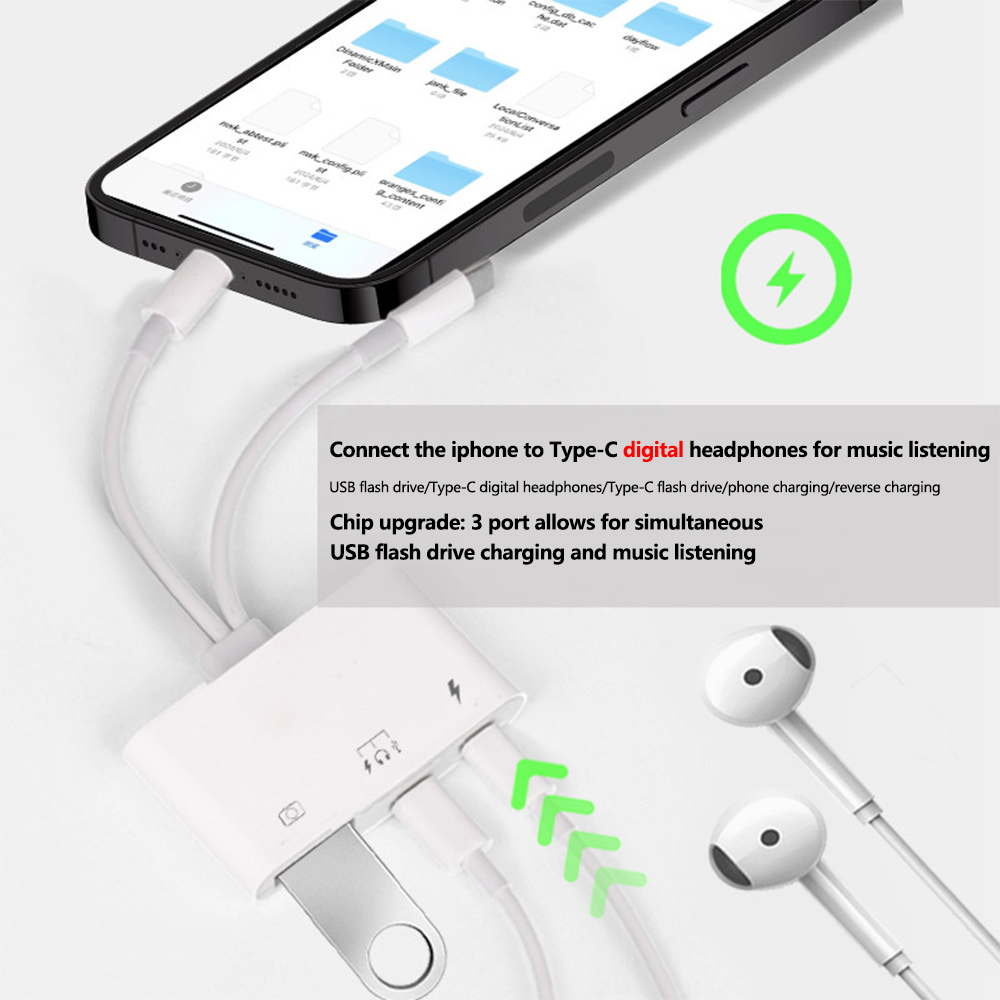 อะแดปเตอร์แปลงสาย 2 in 1 Light - Wired Earphone Lightning บทวิจารณ์และราคา